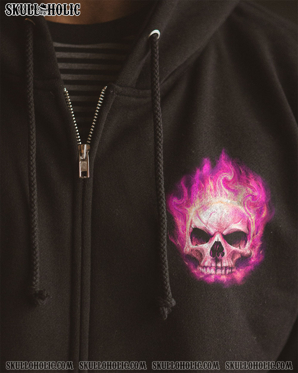 I AM WHO I AM FIRE SKULL FLAG ALL OVER PRINT - TLNZ0312223