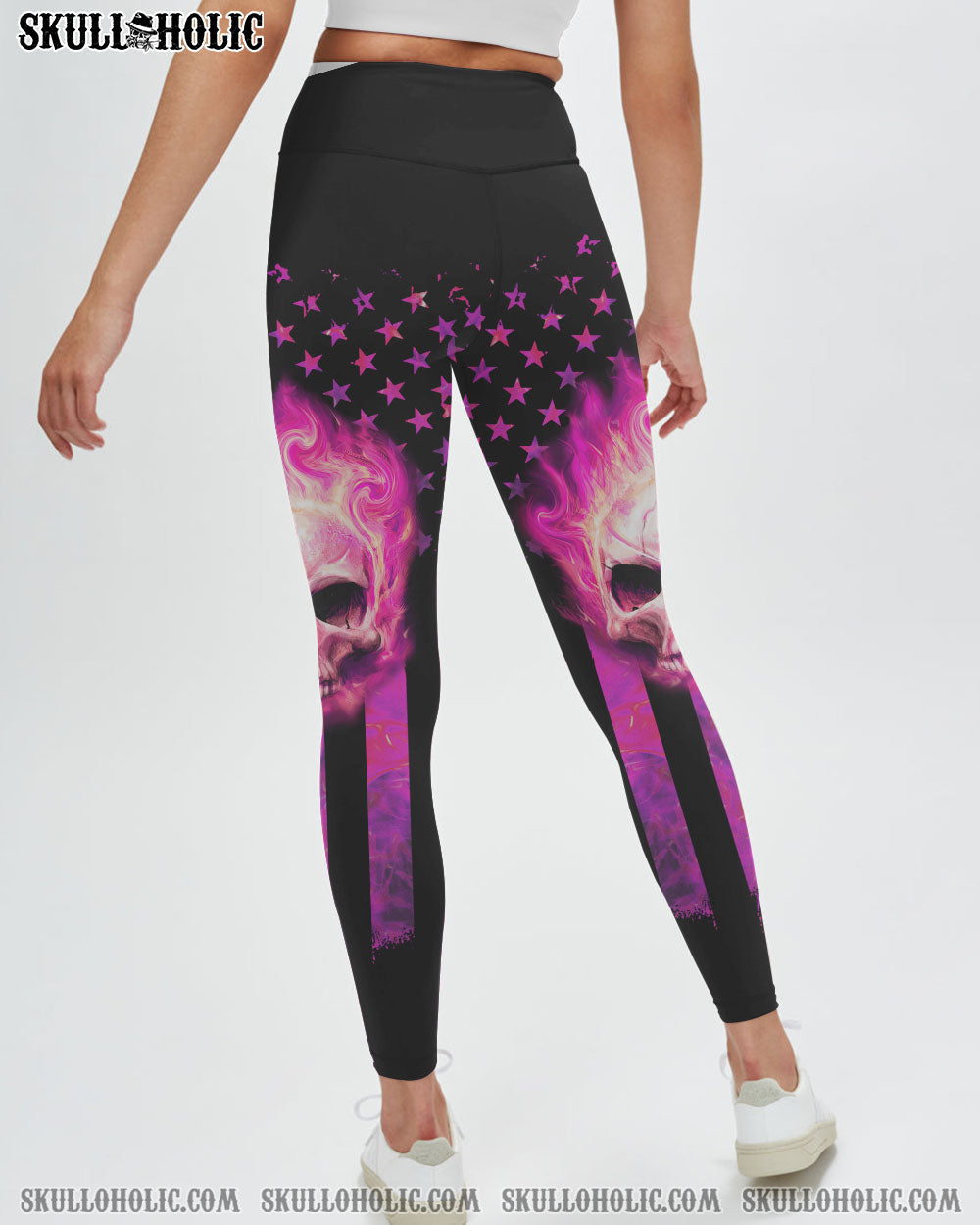 I AM WHO I AM FIRE SKULL FLAG ALL OVER PRINT - TLNZ0312223