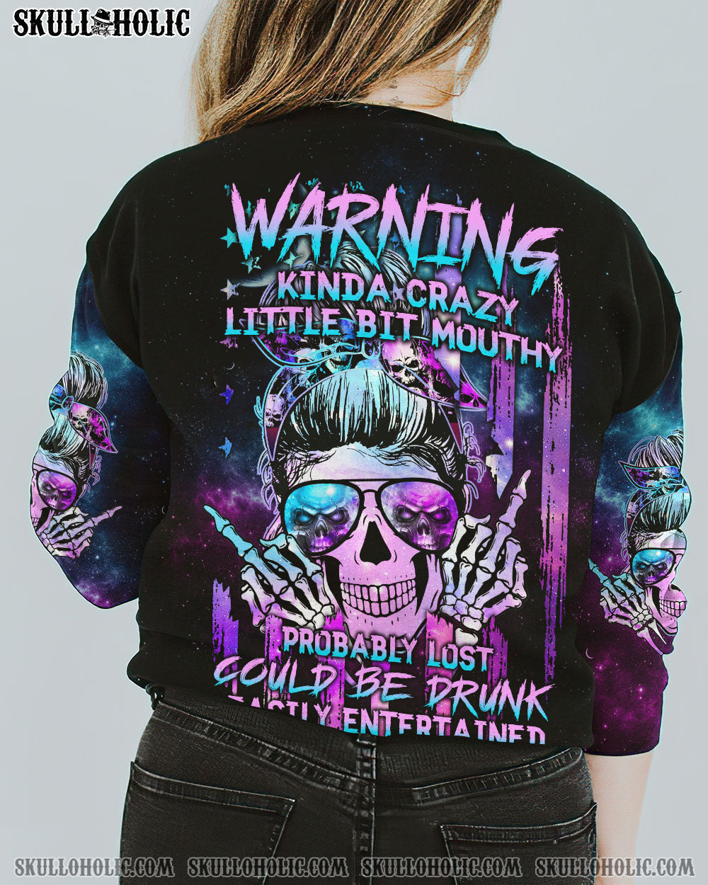 WARNING KINDA CRAZY CRACK FLAG ALL OVER PRINT - TLTW2610221