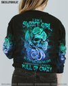 I AM A SWEET GIRL SKULL ROSE ALL OVER PRINT - YHHG2109221