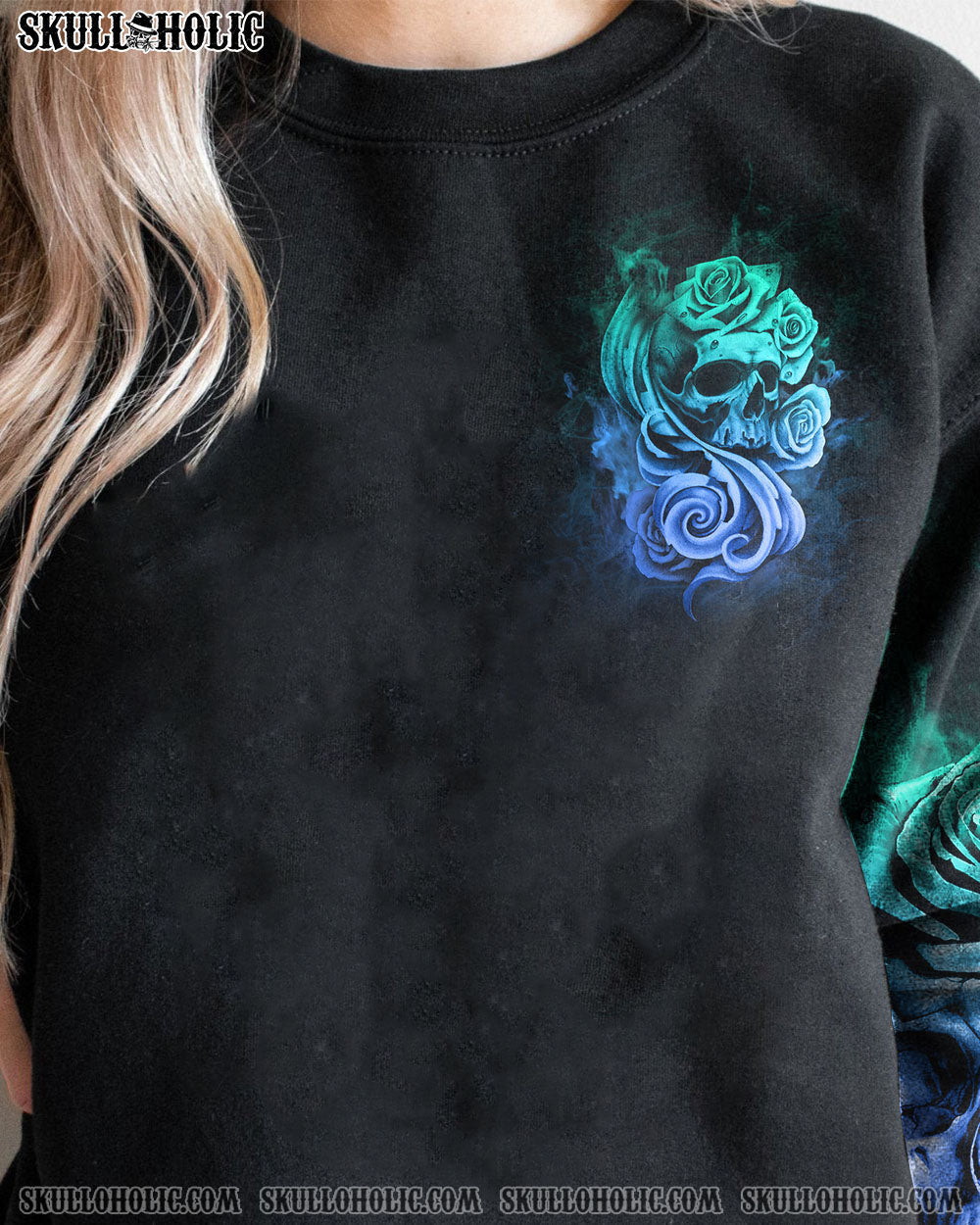 I AM A SWEET GIRL SKULL ROSE ALL OVER PRINT - YHHG2109221