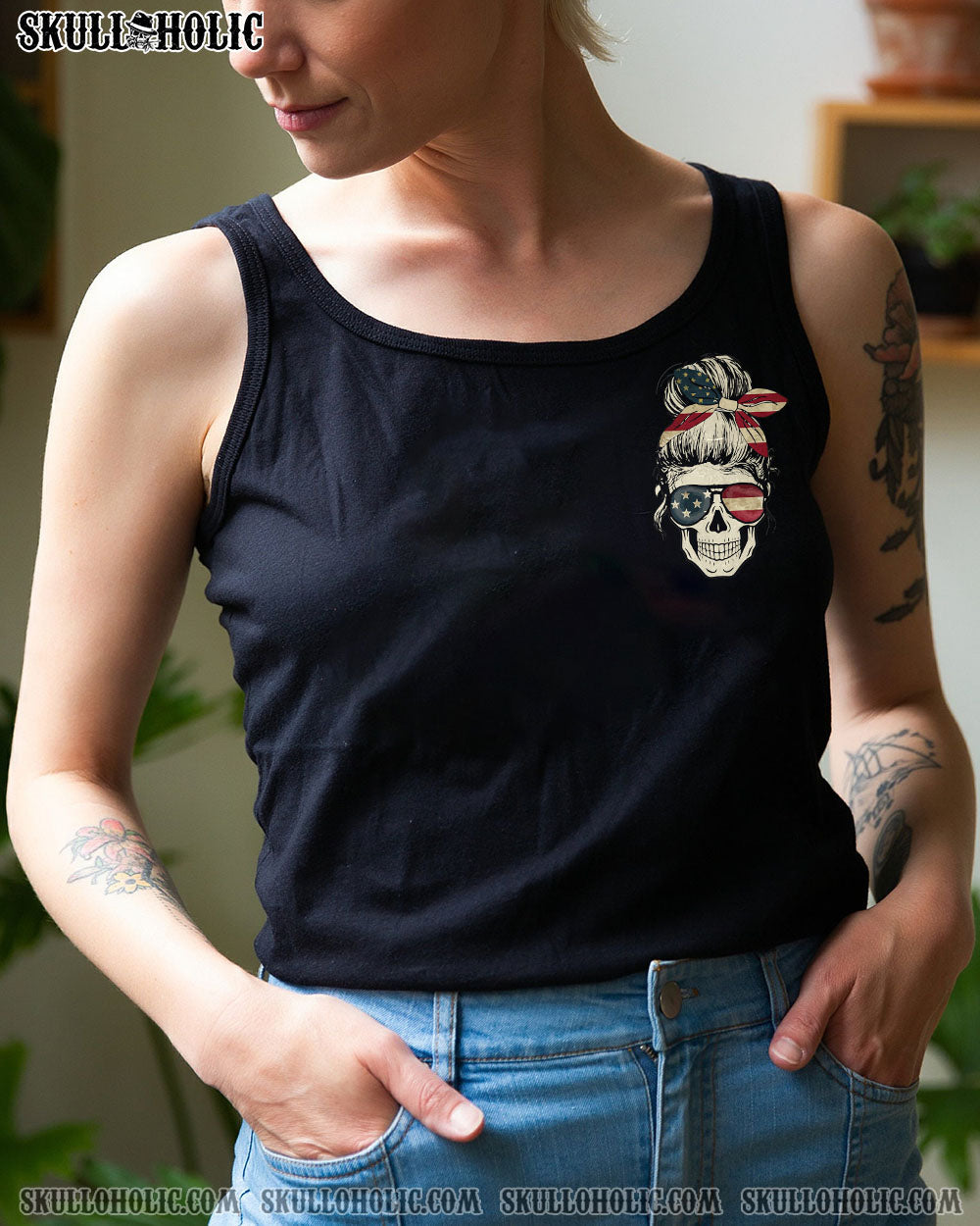 DON'T TRY TO FIGURE ME FLAG ALL OVER PRINT - TLTW2111224