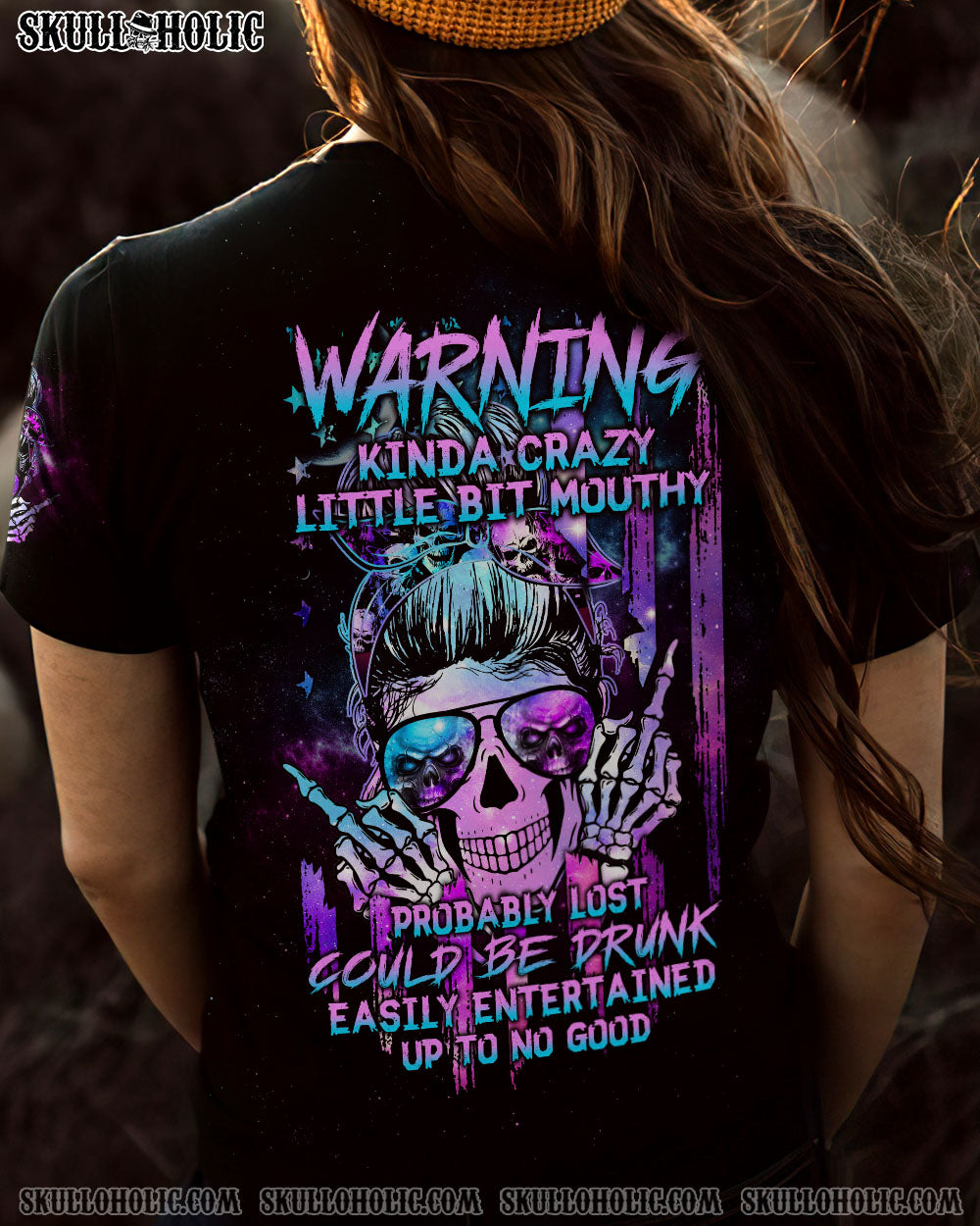 WARNING KINDA CRAZY CRACK FLAG ALL OVER PRINT - TLTW2610221