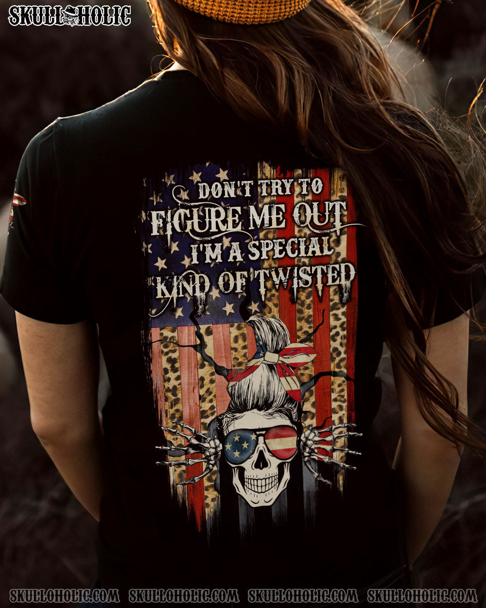 DON'T TRY TO FIGURE ME FLAG ALL OVER PRINT - TLTW2111224