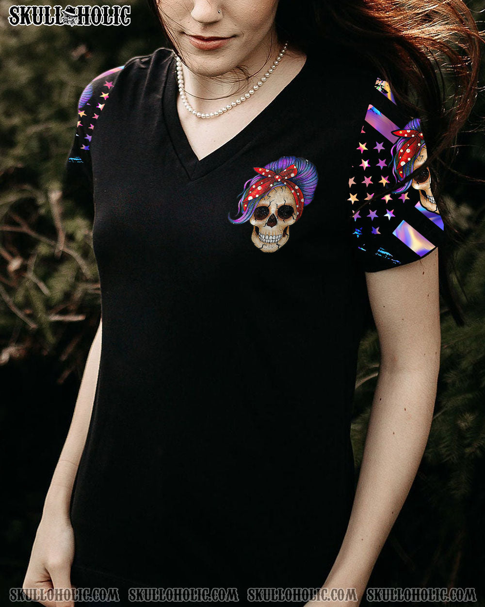 DON'T TRY TO PURPLE MESSY BUN FLAG ALL OVER PRINT - TLTR1512222