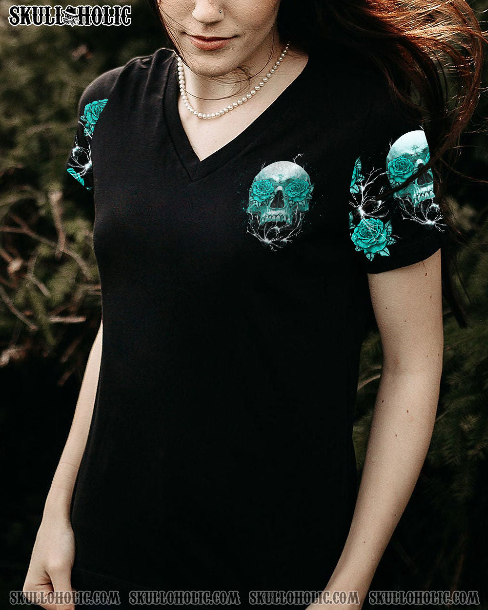 UNDERESTIMATE ME ROSE SKULL FLAG ALL OVER PRINT - TLTM2610222