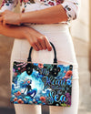 My Heart Belongs To The Sea Mermaid Leather Handbag