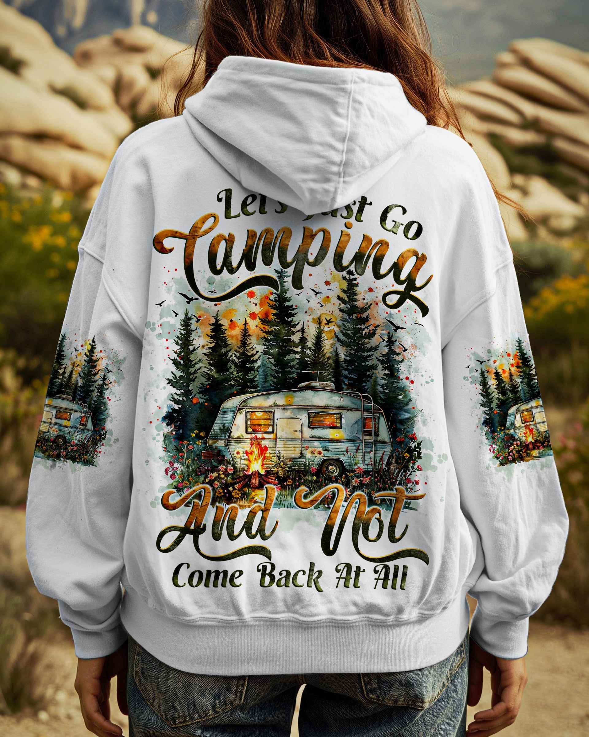 LET'S JUST GO CAMPING ALL OVER PRINT - TYTM2708244