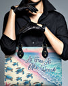 As Free As The Ocean Turtle Leather Handbag