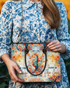 Live In The Sunshine Seahorse Leather Handbag