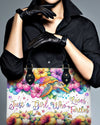 Just A Girl Who Loves Turtles Leather Handbag
