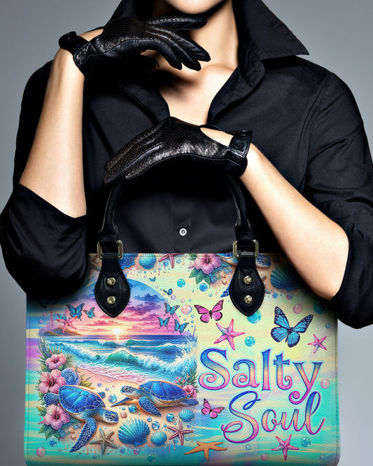 Salty Soul Turtle Leather Handbag