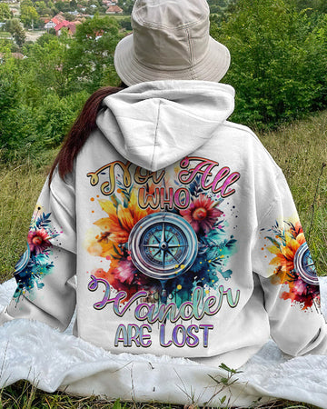 NOT ALL WHO WANDER ARE LOST COMPASS ALL OVER PRINT - TYTM0808233