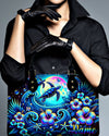 Turtle Under Moon Leather Handbag