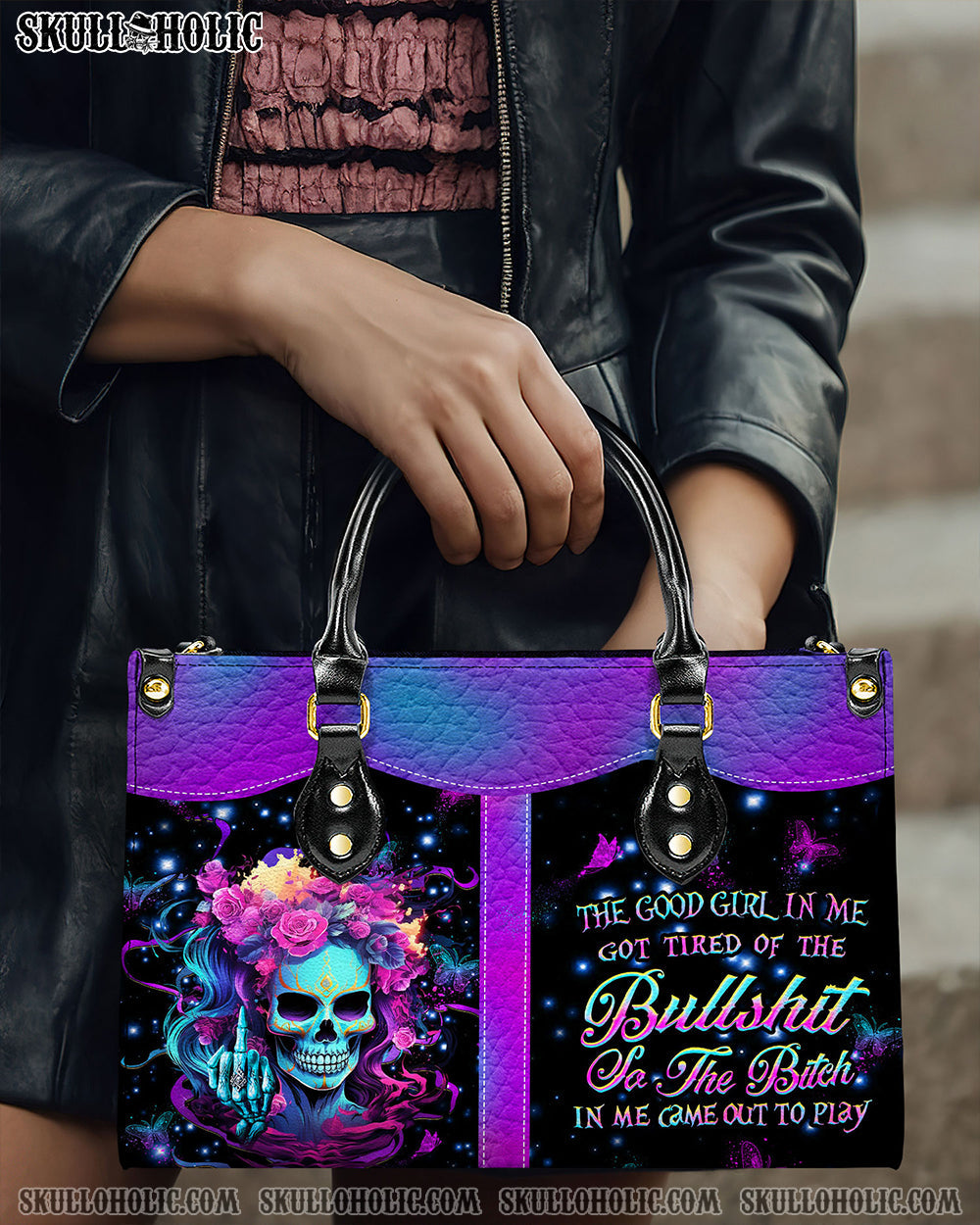 THE GOOD GIRL IN ME LEATHER HANDBAG - YHHN2803241