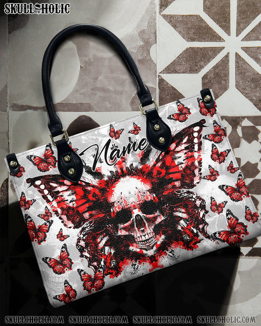 DEMON BUTTERFLY SKULL LEATHER HANDBAG - TYTM0404244