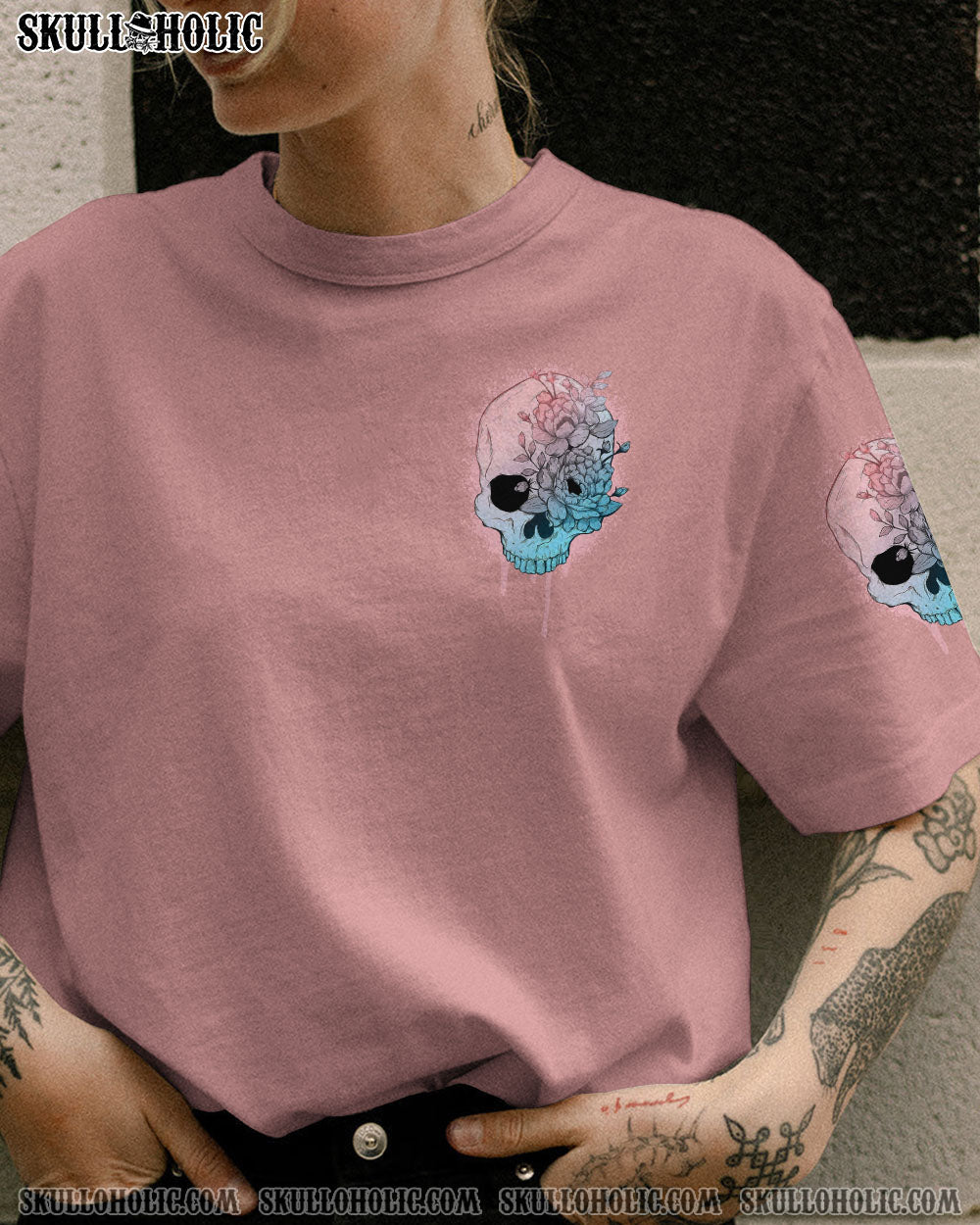 WARNING THIS TATTOOED GIRL PINK ALL OVER PRINT - TLNO1711222