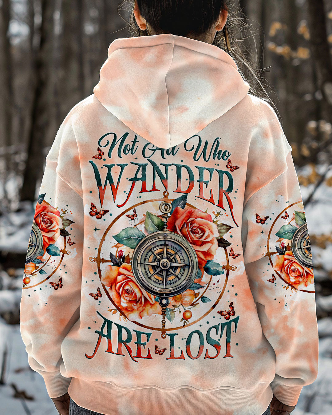 NOT ALL WHO WANDER ARE LOST COMPASS ALL OVER PRINT - TYTM2511242