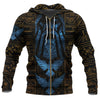 Odin Raven Golden Pattern Viking