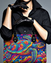 Colorful Turtle Leather Handbag