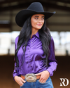 PURPLE SATIN PERFORMANCE RODEO SHIRT