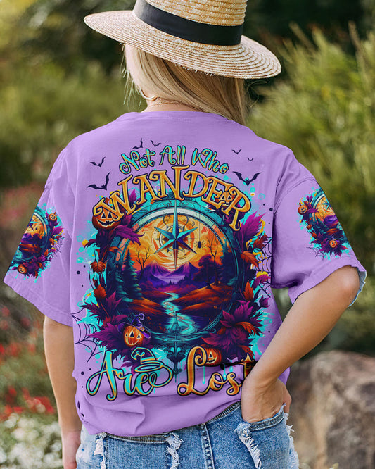 NOT ALL WHO WANDER ARE LOST COMPASS HALLOWEEN ALL OVER PRINT - TLNO2507231