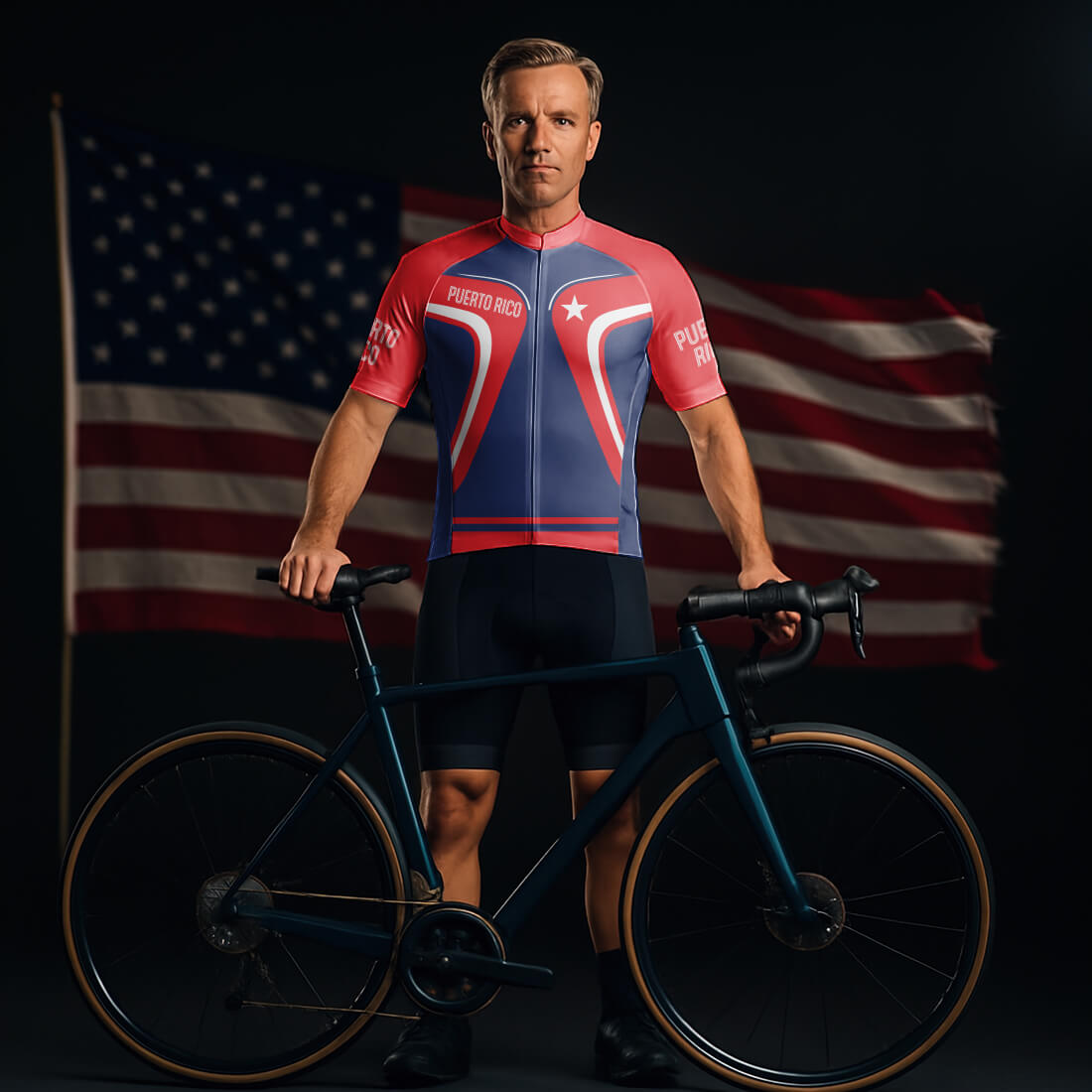 Puerto Rico Cycling Jersey for Men