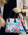 Don'T Worry Beach Happy Turtle Leather Handbag