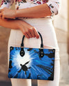Turlte In Ocean Leather Handbag