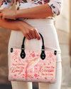 Smell The Sea Feel The Breeze Whale Leather Handbag