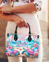 Don'T Worry Beach Happy Turtle Leather Handbag
