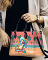 Beach Turtle Leather Handbag