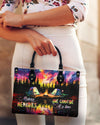 Making Memories One Campfire At A Time Leather Handbag