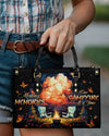 Making Memories One Campfire At A Time Leather Handbag