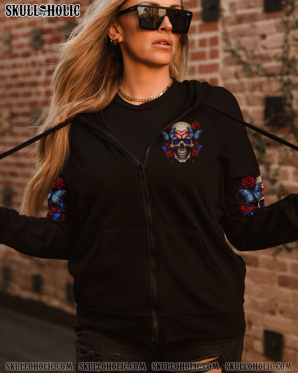 OH I PISSED YOU OFF SKULL ROSE AMERICA ALL OVER PRINT - TLTR1305231