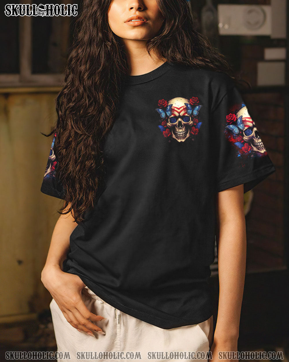 OH I PISSED YOU OFF SKULL ROSE AMERICA ALL OVER PRINT - TLTR1305231