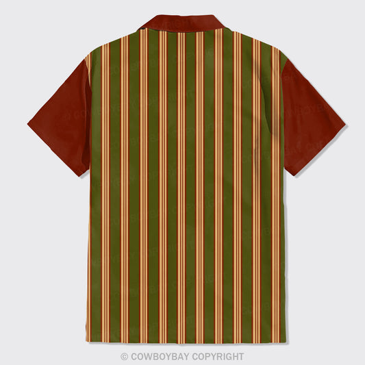 Stripes And Horses Button Up Shirts