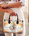 Live In The Sunshine Seahorse Leather Handbag