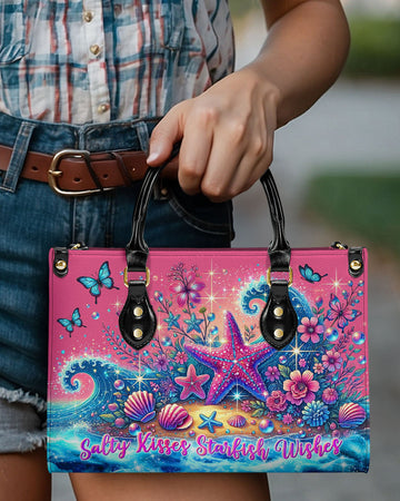 Salty Kisses Starfish Wishes Leather Handbag