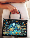 Smell The Sea Feel The Breeze Turtle Leather Handbag