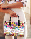 Just A Girl Who Loves Turtles Leather Handbag