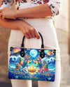Making Memories One Campfire At A Time Parrot Leather Handbag