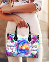 Dolphin Is My Spirit Animal Leather Handbag