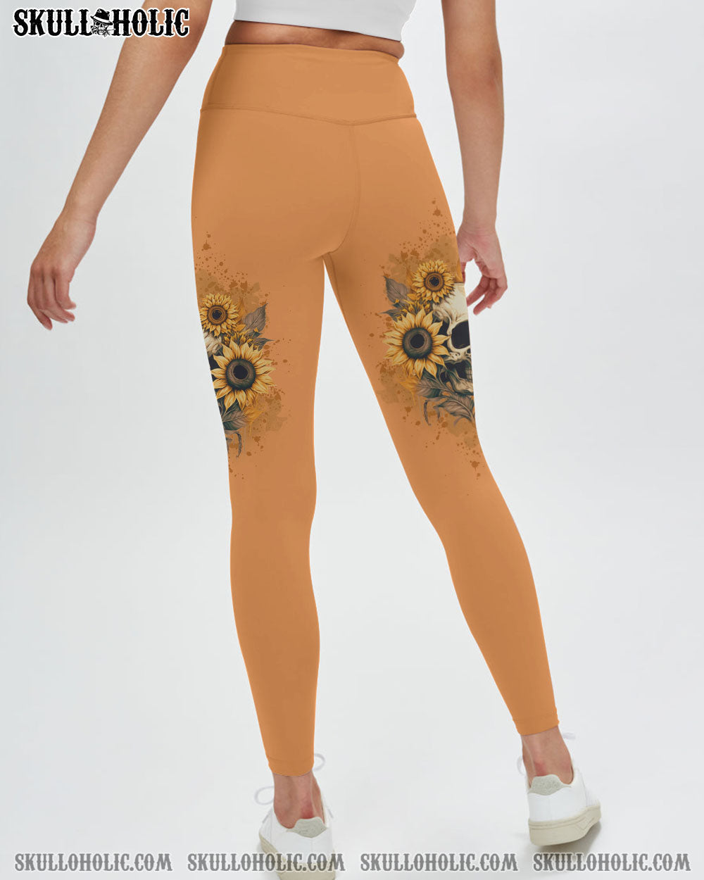 SHE IS SUNSHINE SUNFLOWER SKULL ALL OVER PRINT - YHLN0902231