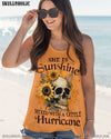 SHE IS SUNSHINE SUNFLOWER SKULL ALL OVER PRINT