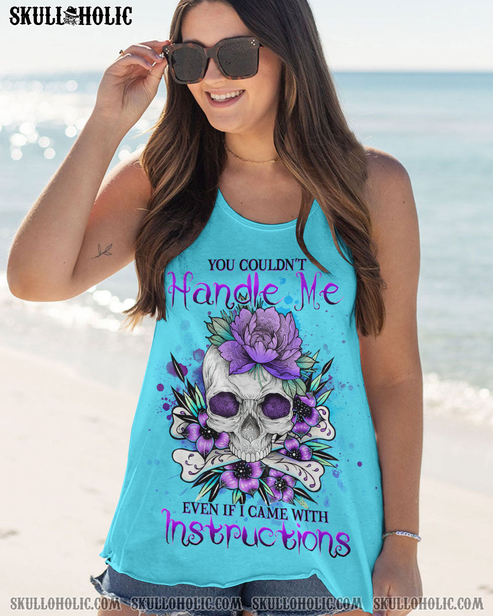 YOU COULDN'T HANDLE ME SKULL ALL OVER PRINT - YHHG2302233