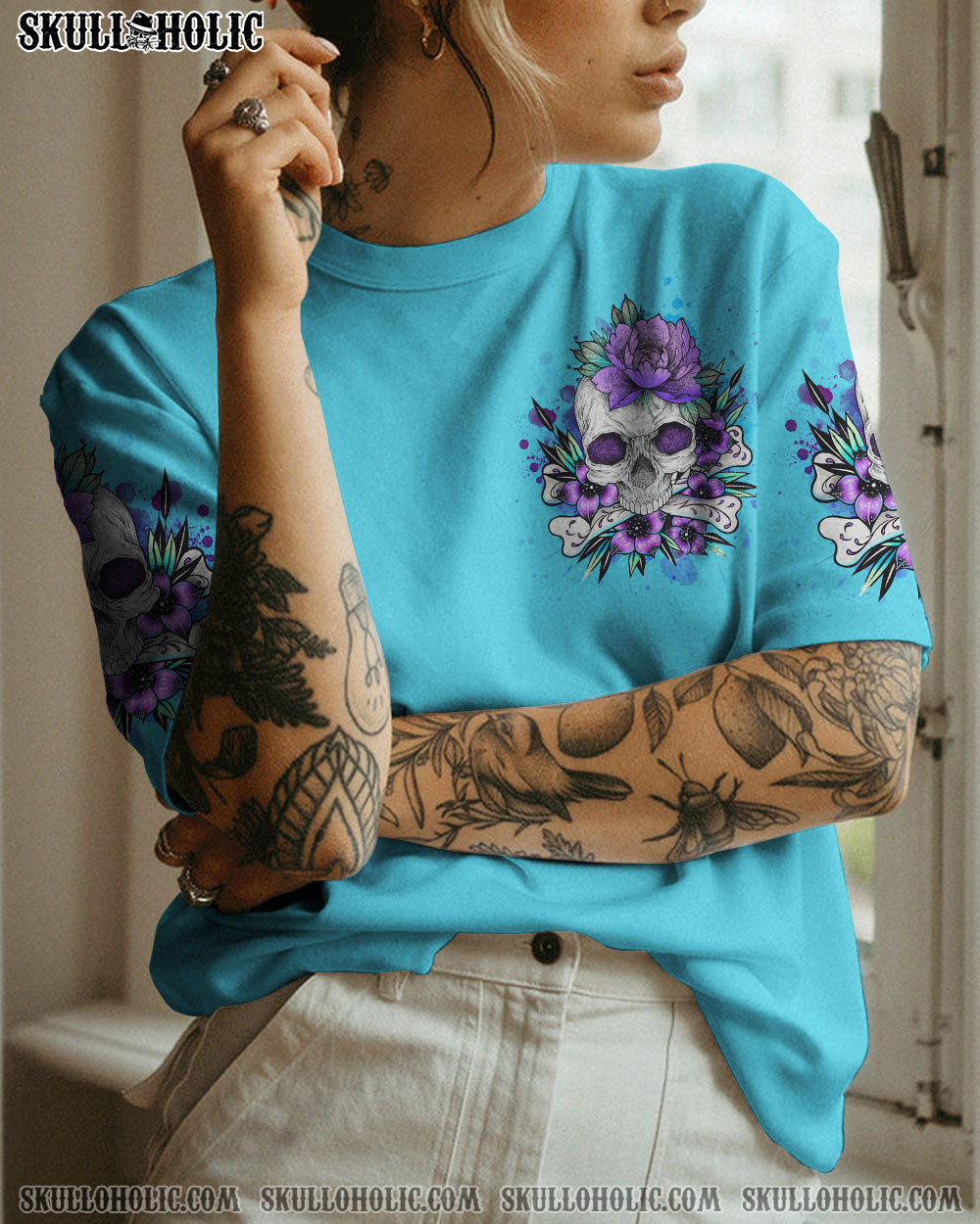 YOU COULDN'T HANDLE ME SKULL ALL OVER PRINT - YHHG2302233