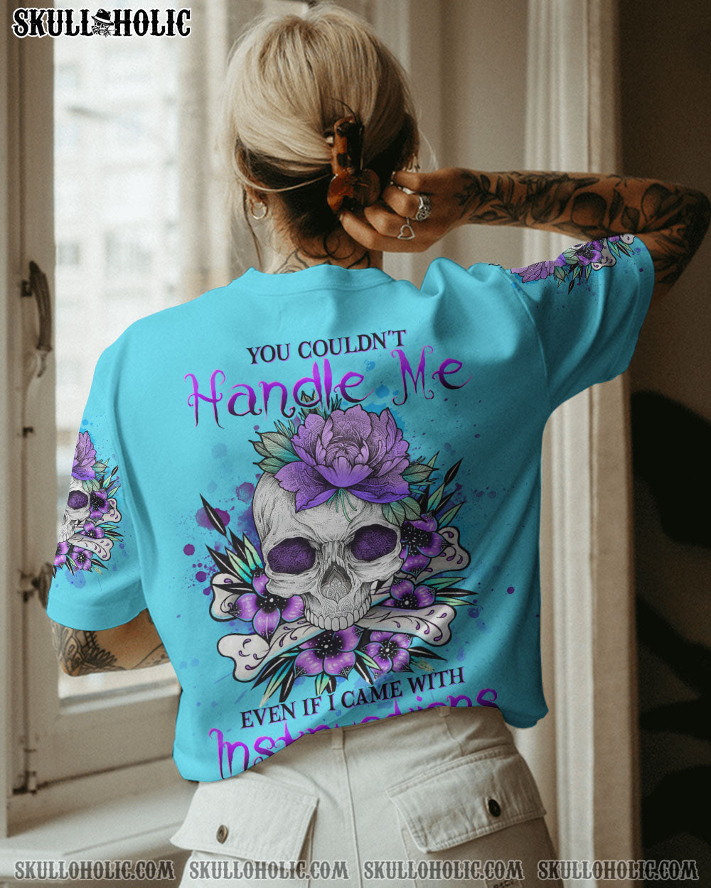 YOU COULDN'T HANDLE ME SKULL ALL OVER PRINT - YHHG2302233