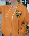 SHE IS SUNSHINE SUNFLOWER SKULL ALL OVER PRINT - YHLN0902231