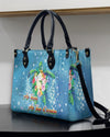 As Free As The Ocean Turtle Leather Handbag